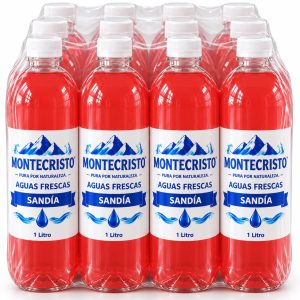 Paquete 12 piezas Agua Frescas Tradicional Sandia1 litro
