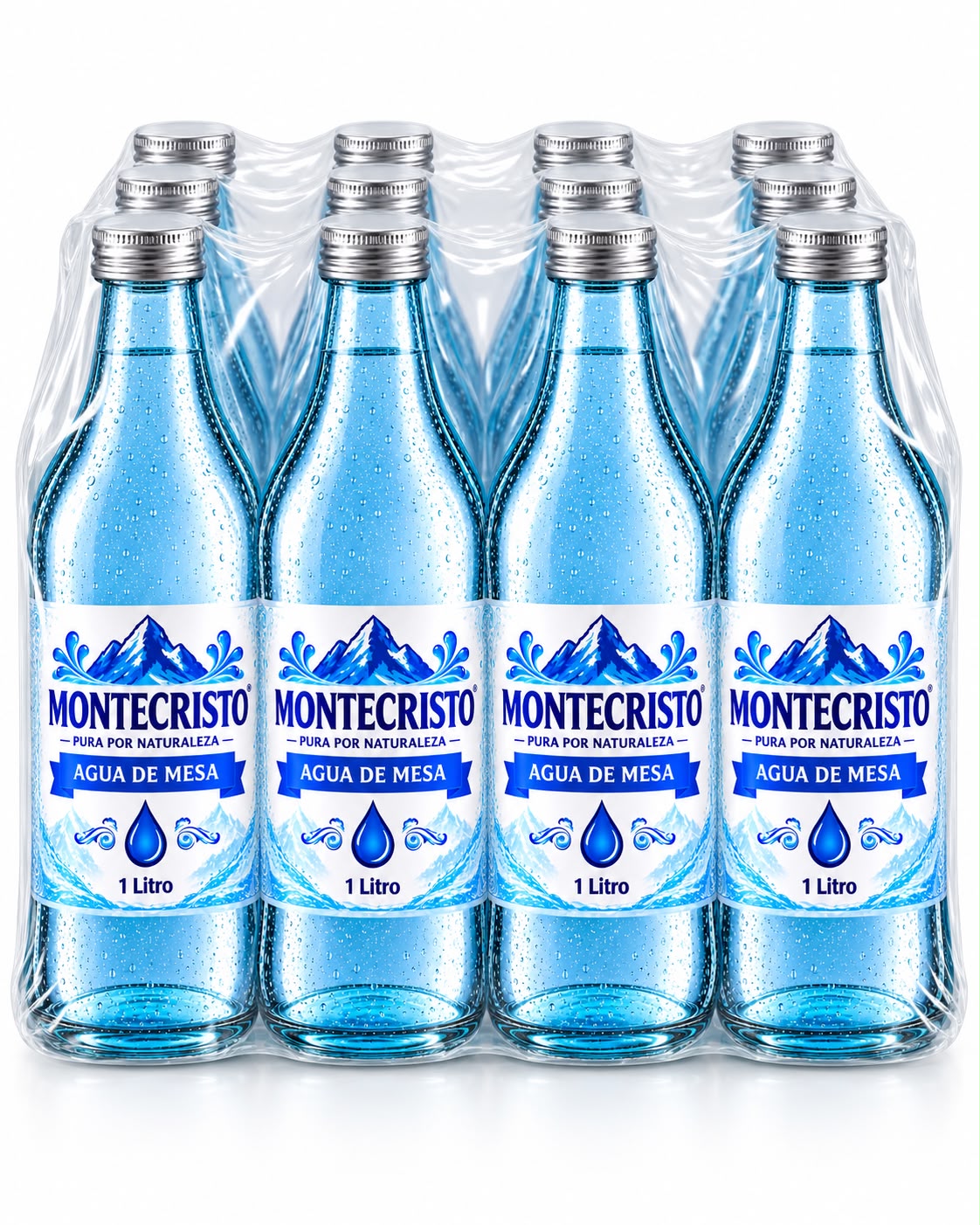agua de mesa 1 litro 12 pzas