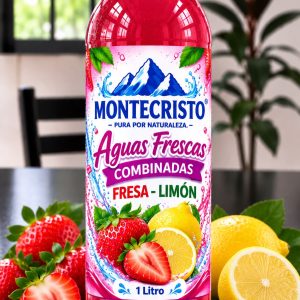 Aguas Frescas Combinadas Fresa-Limón 1 Litro