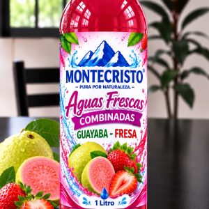 Aguas Frescas Combinadas Guayaba-Fresa 1 Litro