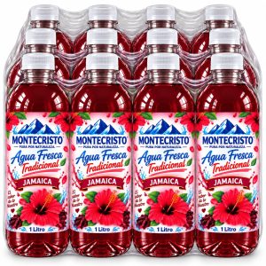 Paquete 12 piezas Aguas Frescas Tradicionales Jamaica1 litro