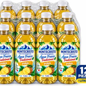 Paquete 12 piezas Agua Frescas Tradicional Piña 1 litro