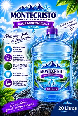 Garrafòn de Agua Alcalina Mineralizada sin Gas 20 Litros