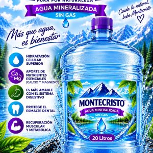 Garrafòn de Agua Alcalina Mineralizada sin Gas 20 Litros