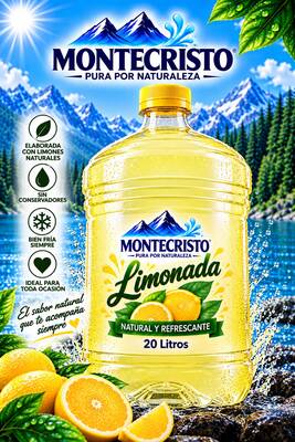 Garrafòn 20 Litros de Limonada Mineralizada sin Gas