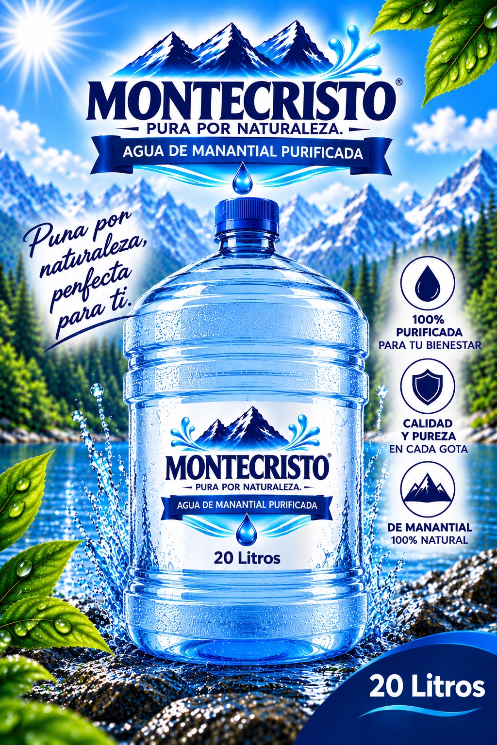 AGUA DE MANANTIAL PURIFICADA