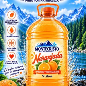 Galòn 5 Litros de Naranjada Mineralizada sin Gas